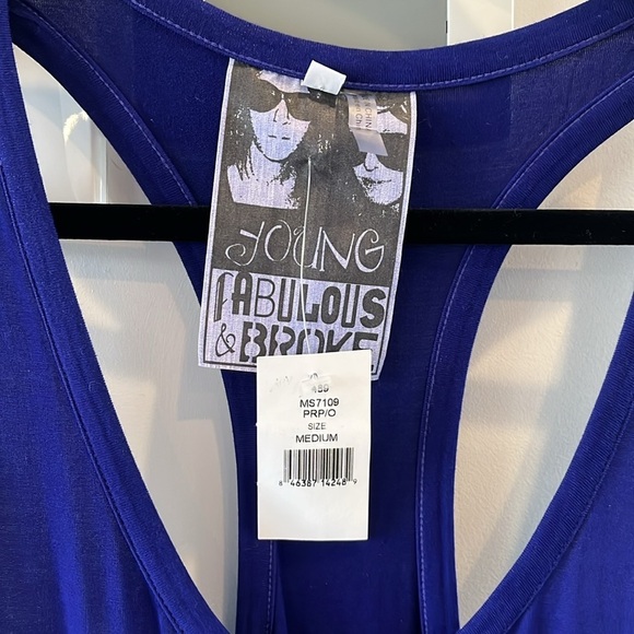 Young Fabulous & Broke Maelle Maxi Dress Purple Ombre NWT - Picture 7 of 9